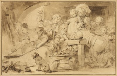 Der Pfannkuchenmacher von Jean Honore Fragonard